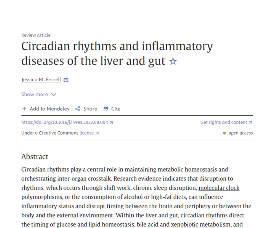 Circadian rhythms and inflammatory..