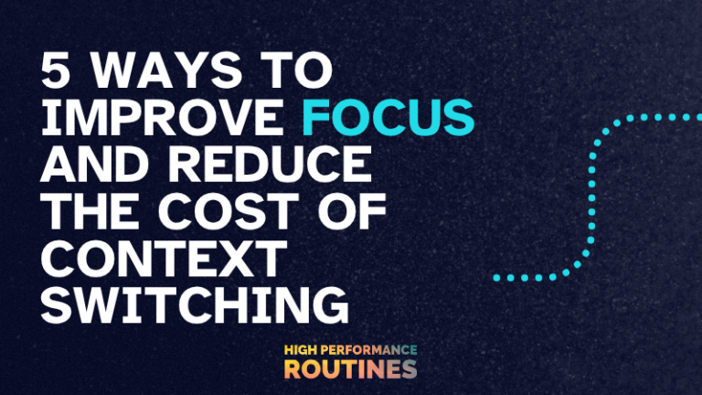 5 ways to improve focus