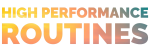 HIGH PERFORMANCE ROUTINES text logo